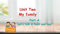 英语三年级下册Unit 2 My family Part A精品ppt课件