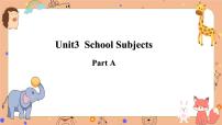 闽教版四年级下册Unit 3 School Subjects Part A优质课件ppt