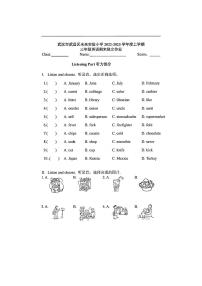 湖北省武汉市武昌区未来实验小学2022-2023学年三年级上学期期末英语试题