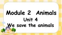 小学英语教科版 (广州)六年级下册Unit 4 We can save the animals精品ppt课件