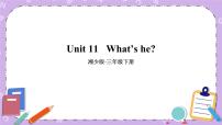 小学英语湘少版三年级下册Unit 11 What's he?获奖课件ppt