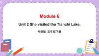 外研版 (三年级起点)五年级下册Unit 2 She visited the Tianchi Lake.精品ppt课件