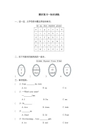 三年级上册英语试题--期末复习 Module 3  知识训练 外研版  含答案