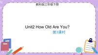 教科版 (EEC)三年级下册Unit 2 How old are you?优秀教学课件ppt