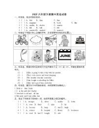 期中（试题）人教PEP版英语六年级下册