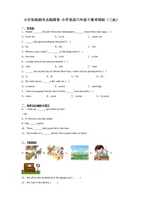 小升初高频考点检测卷-小学英语六年级下册译林版（三起）