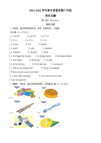 【小升初真题卷】2021-2022学年四川省眉山市丹棱县外研版（三起）六年级下册期末素质监测英语试卷（原卷版+解析版）