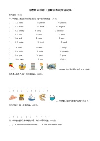 【小升初真题卷】2021-2022学年广西玉林市玉州区闽教版六年级下册期末考试英语试卷（原卷版+解析版）