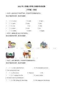 【小升初真题卷】2021-2022学年湖南省湘潭市湘潭县湘少版（三起）六年级下册期末调研考试英语试卷（含听力音频）（原卷版+解析版）