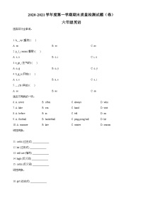 【小升初真题卷】2020-2021学年陕西省宝鸡市陈仓区冀教版（三起）六年级下册期末考试英语试卷（原卷版+解析版）