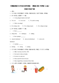 【真题演练】小升初分班考演练 （真题汇编）外研版（三起） 英语六年级下册