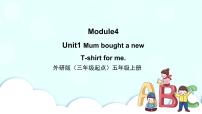 外研版 (三年级起点)五年级上册Module 4Unit 1 Mum bought a new T-shirt for me.优质课课件ppt