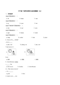 【期末复习】小学英语三年级下册期末模拟卷（五）外研版（三起）（含答案）