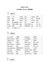 【期末复习】小学英语五年级下册单元复习精讲精练 Unit 2  人教PEP版（含答案）