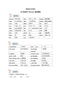 【期末复习】小学英语五年级下册单元复习精讲精练 Unit1  人教PEP版（含答案）