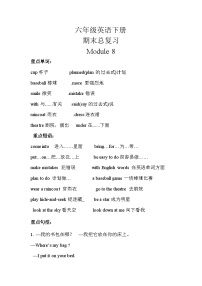 【期末复习】小学英语六年级下册单元复习精讲精练Module 8 外研版（三起）含答案