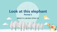 湘少版四年级上册Unit 3 Look at that elephant.课堂教学ppt课件