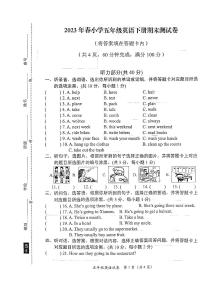 广东省汕尾市陆丰市兴文小学2022-2023学年五年级下学期期末英语试题