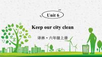 小学英语苏教译林版（三起）六年级上册Unit 6 Keep our city clean集体备课课件ppt