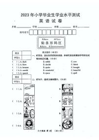 河南省漯河市郾城区2022-2023学年六年级下学期期末英语毕业生学业水平测试