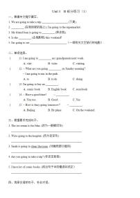 小学英语人教版 (PEP)六年级上册Unit 3 My weekend plan Part B精品达标测试