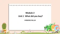小学英语外研版 (三年级起点)五年级上册Unit 1 What did you buy?评优课ppt课件