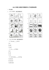 浙江省温州市瑞安市2022-2023学年六年级下学期期末英语试题