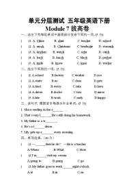 【暑假分层作业】(外研版三起)英语五年级下册（五升六）暑假-Module 7  拔高卷（含答案）