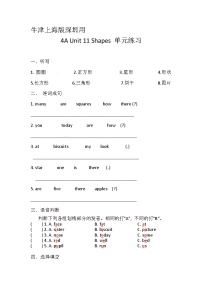 小学英语沪教牛津版(六三制一起)四年级上册Unit 1 Meeting new people优秀一课一练