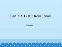 小学教科版 (EEC)Unit 7 A letter from Jenny评课ppt课件