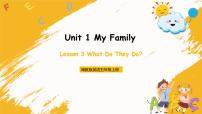 英语冀教版 (三年级起点)unit 1 My familyLesson 3 What Do They Do?精品ppt课件