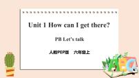 小学英语人教版 (PEP)六年级上册Unit 1 How can I get there? Part B精品ppt课件