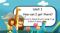 小学英语人教版 (PEP)六年级上册Unit 1 How can I get there? Part B备课课件ppt