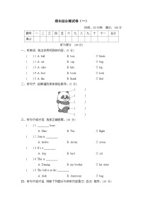 期末综合测试卷（一）（试题）外研版（三起）英语三年级上册