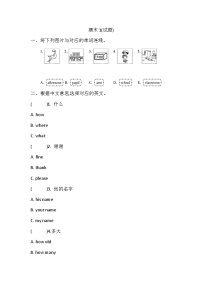 期末(试题)外研版（三起）英语三年级上册+