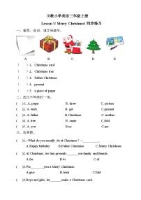 川教版三年级上册Lesson U Merry Christmas!精品一课一练