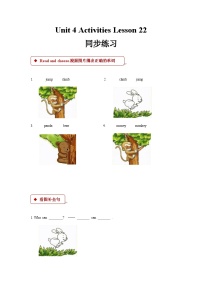 清华大学版一年级上册Unit 4 Activities优秀一课一练