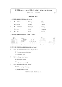 山东省临沂市罗庄区2022-2023学年上学期期末六年级英语试题