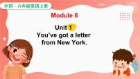 外研版 (三年级起点)六年级上册Unit 1 You’ve got a letter from New York.背景图课件ppt