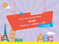 小学英语人教版 (PEP)六年级上册Unit 1 How can I get there? Part A课文配套ppt课件