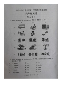 河北保定市涿州市2022-2023学年六年级上学期期末英语质量监测试题