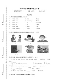 湖南省益阳市赫山区箴言龙光桥学校2022-2023学年五年级下学期月清（月考）英语试题