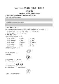 2022-2023学年辽宁省鞍山市海城市海城市析木镇中心小学辽师大版（三起）五年级上学期11月期中英语试卷