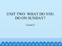 小学英语北京版二年级上册Unit 2 What do you do on Sunday?Lesson 8课堂教学ppt课件