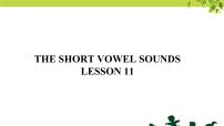 小学英语清华大学版三年级上册Unit 2 The short vowel sounds备课ppt课件