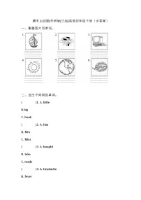 期末(试题)外研版(三起)英语四年级下册