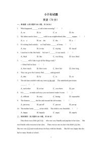 河南省郑州市第47中学2022-2023学年六年级下学期小升初英语试题