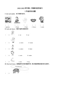 2022-2023学年山东省淄博市高青县鲁科版（五四学制）（三起）三年级上学期期中阶段练习英语试卷(无答案)