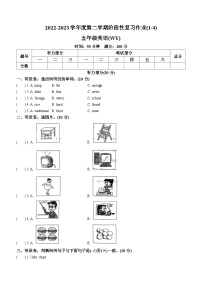 2022-2023学年河南省周口市沈丘县外研版（三起）五年级下学期3月月考英语试卷