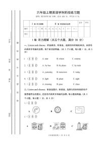 四川省简阳市2022-2023学年六年级上学期期中英语试题